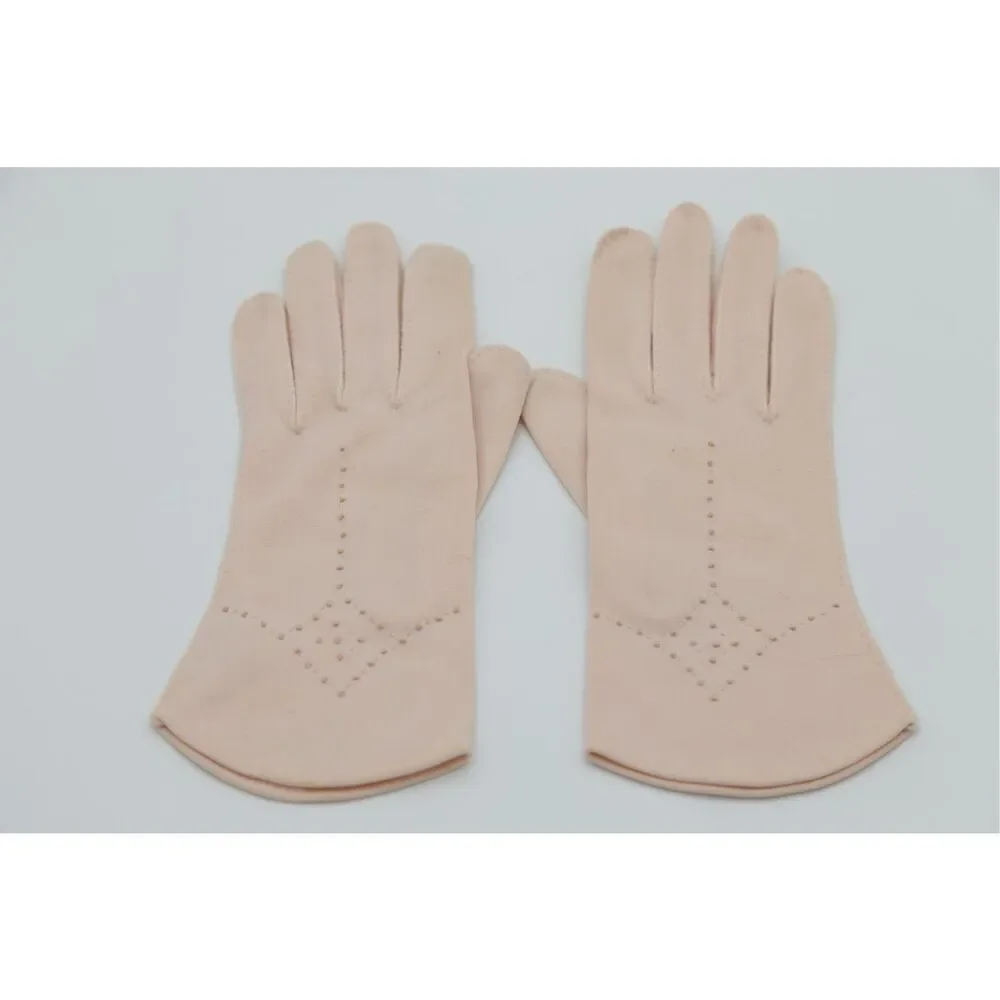 1950s‎ Vintage Blush Pink Dress Gloves Size 6 1/2 Wear Right Gloves
